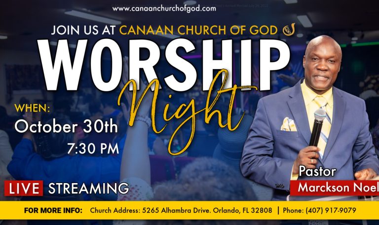 Canaan Church Of God Worship Night – Canaan Church Of God